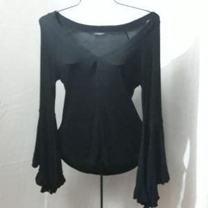 Black knit top sz small